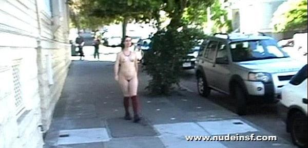  Nude in San Francisco  Alice walks down crowded Haight Street until . . . Cops!